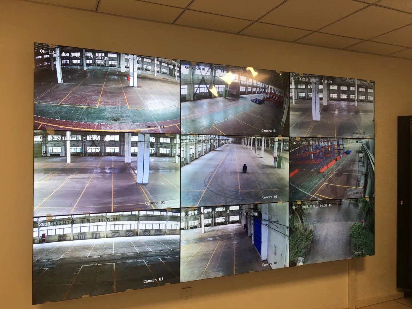 科勒衛浴庫房拼接屏和70個頭監控系統安裝案例